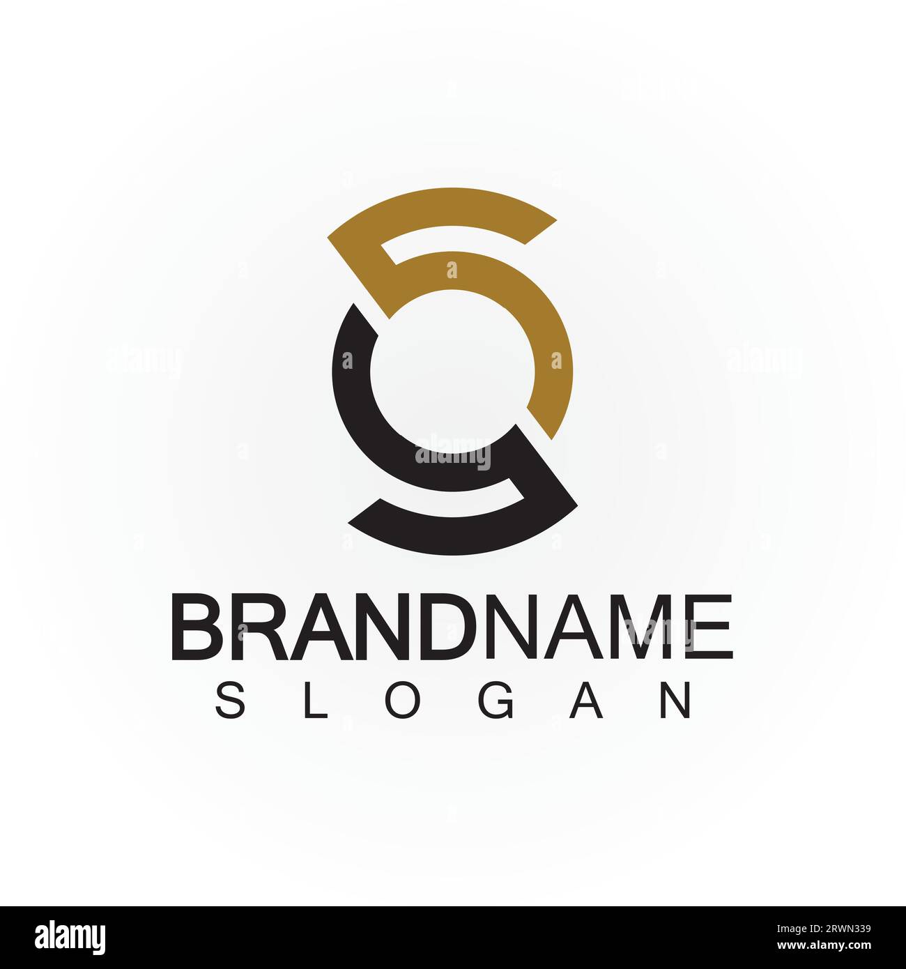 Initial Letters SS-Logo-Design-Vektorvorlage. Stock Vektor