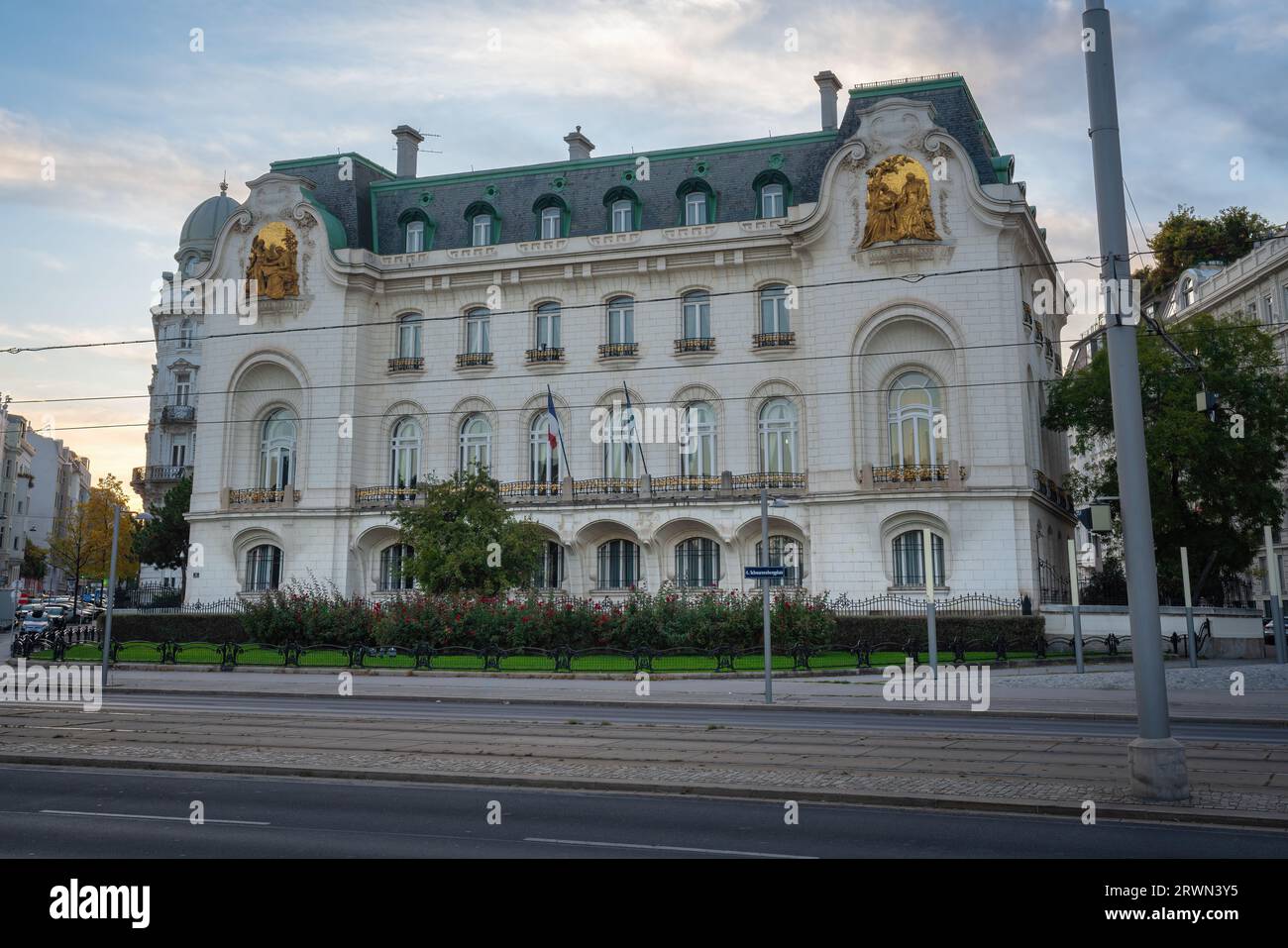 Botschaft von Frankreich - Wien, Österreich Stockfoto