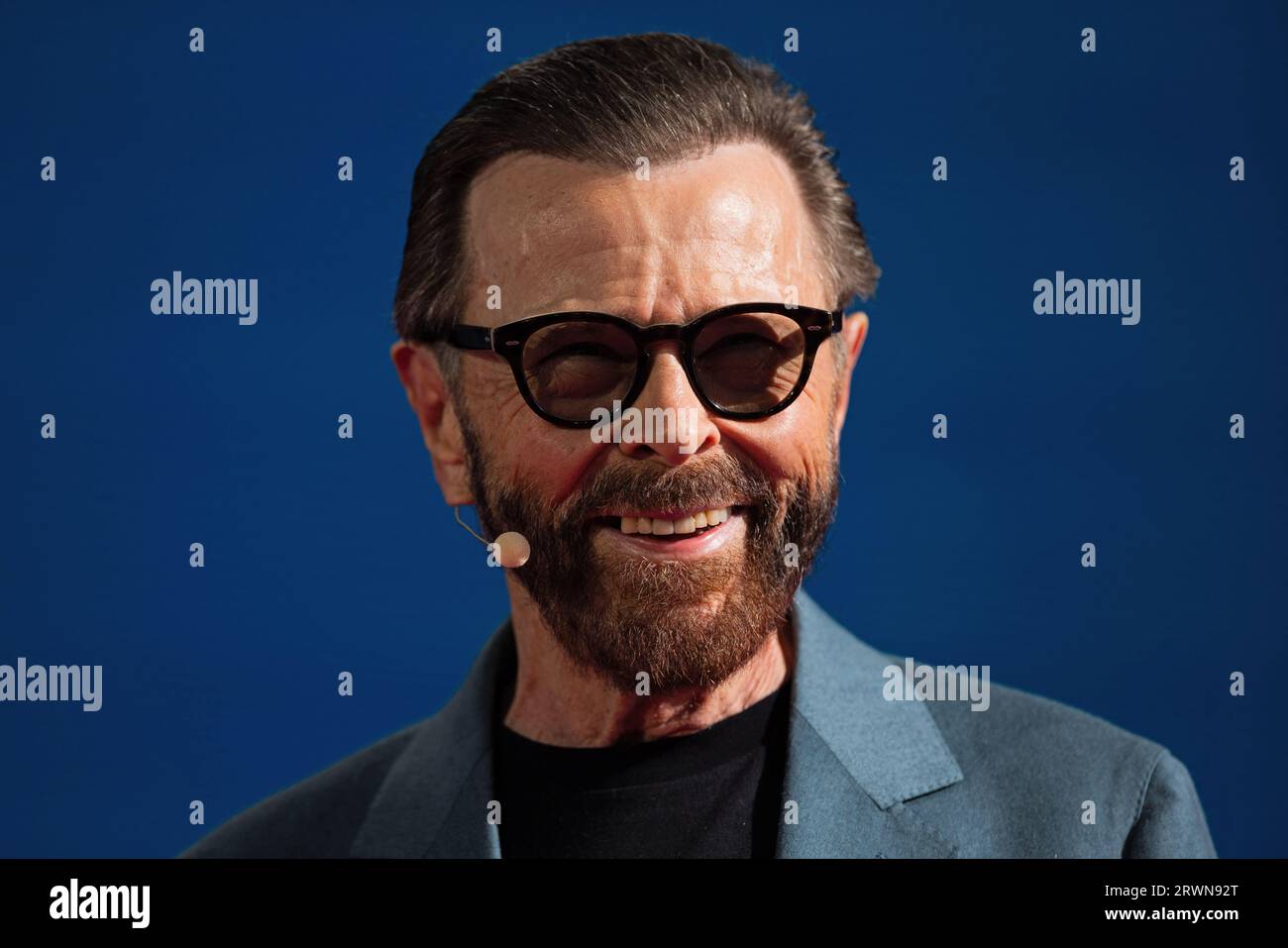 Köln, Deutschland. September 2023. Björn Ulvaeus, Gründungsmitglied von ABBA, spricht auf dem Digital X Digital Congress im Media Park. Quelle: Rolf Vennenbernd/dpa/Alamy Live News Stockfoto