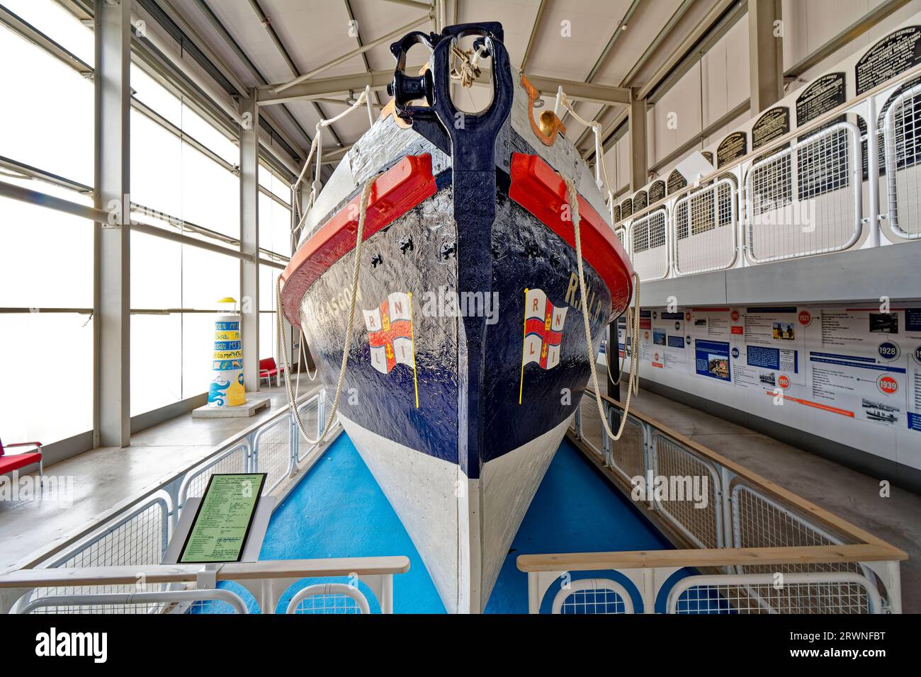 Peterhead Lifeboat Museum das Julia Park Barry of Glasgow ist ein ehemaliges RNLI-Rettungsboot, das von 1939 bis 1969 in Peterhead im Einsatz war Stockfoto