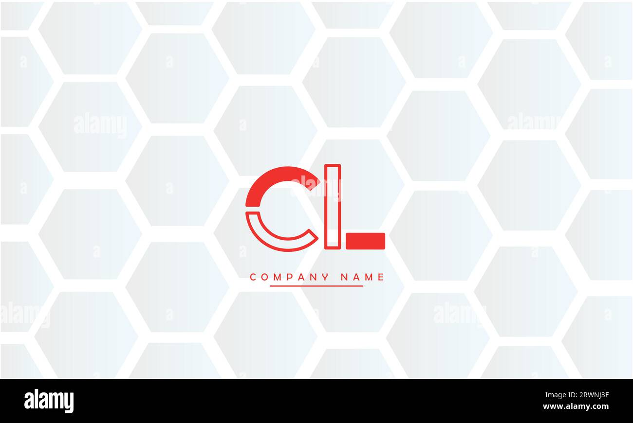 CL, LC-Logo-Monogramm mit abstrakten Buchstaben Stock Vektor