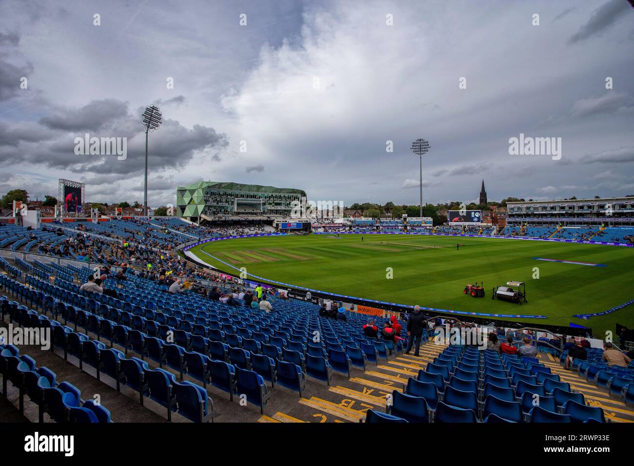 Eine allgemeine Ansicht des Pavillons während des 1. Internationalen ein-Tages-Spiels zwischen England und Irland am Headingley Cricket Ground, Leeds, am Mittwoch, den 20. September 2023. (Foto: Mark Fletcher | MI News) Credit: MI News & Sport /Alamy Live News Stockfoto