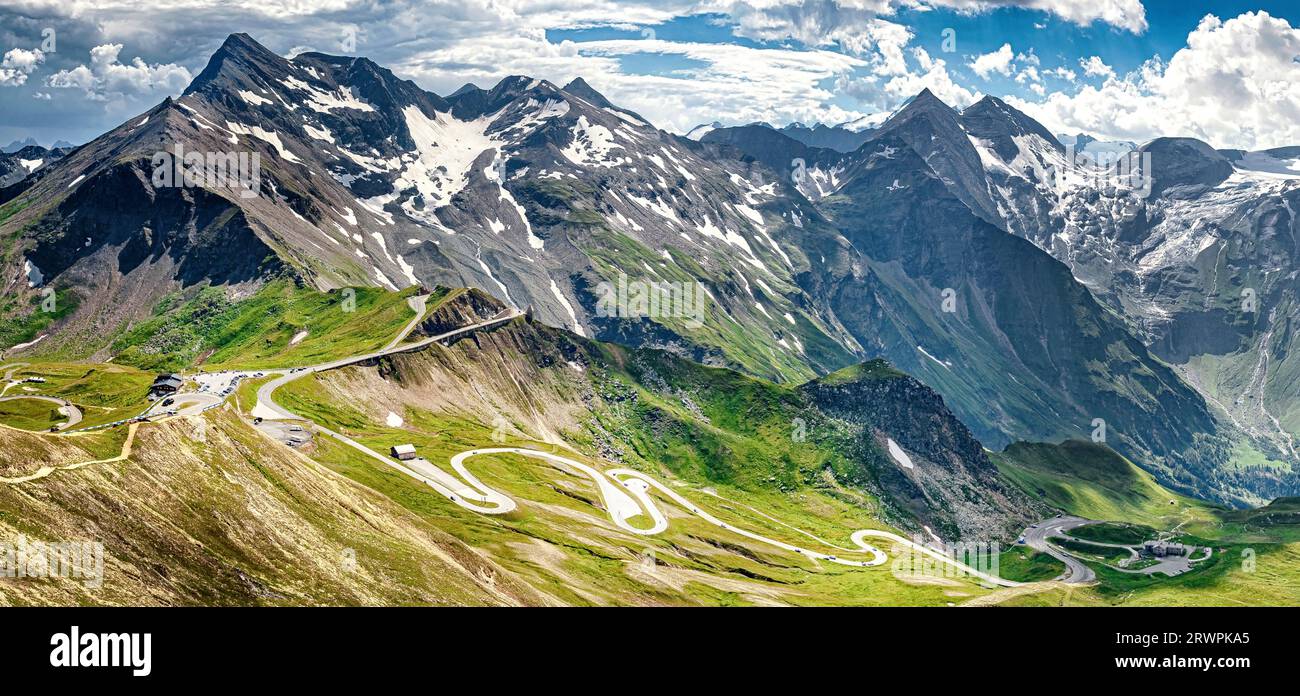 Großglockner Hochalpenstraße in den österreichischen Alpen Stockfoto