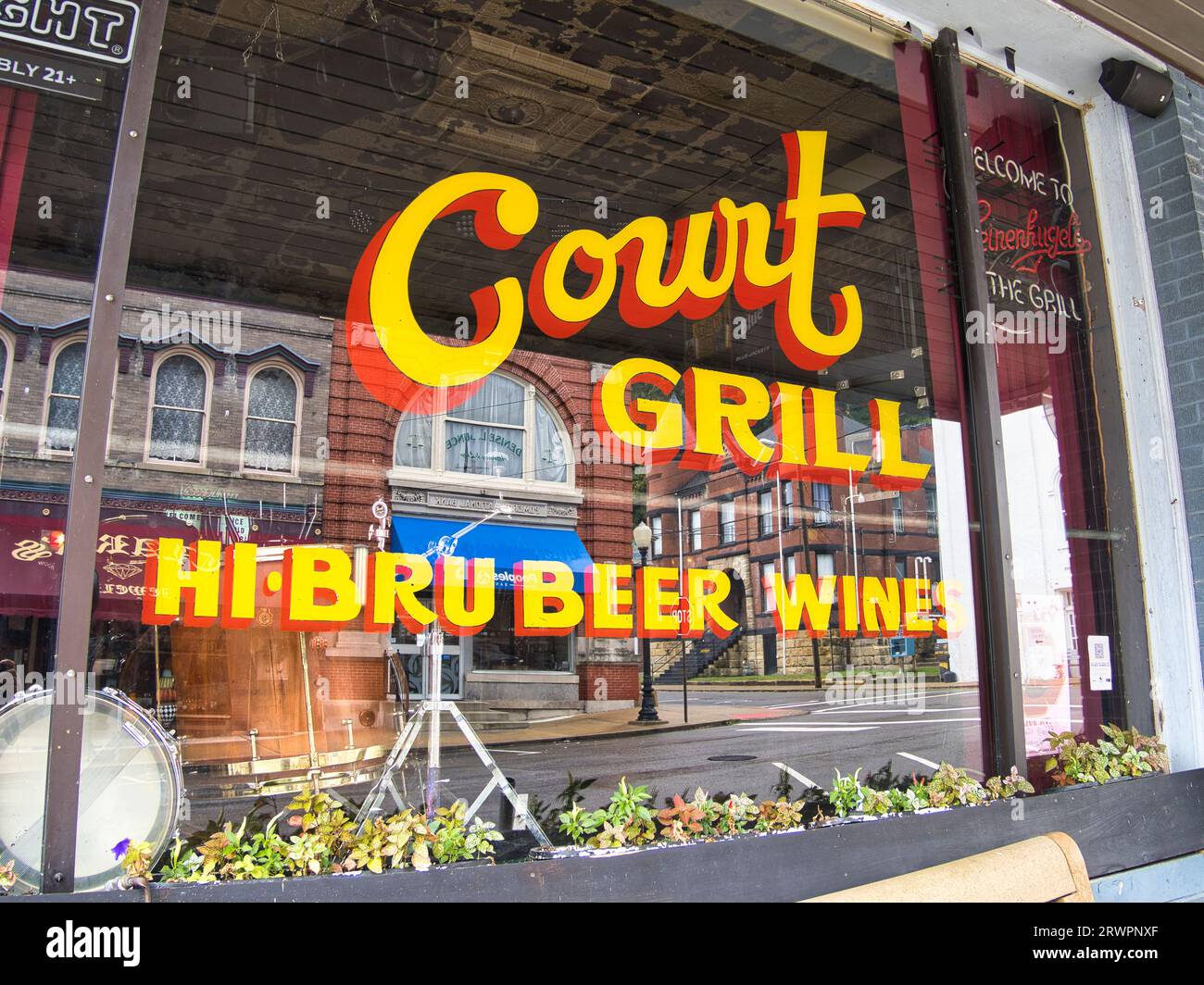 Court Grill in Olive Hill Ky. Heimatstadt von Tom t Hall Country-Sänger und Songschreiber. Stockfoto