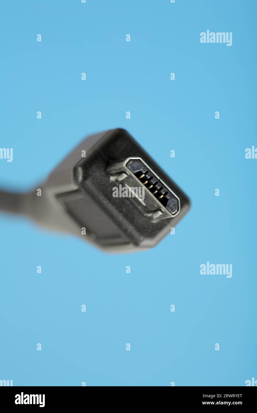 Micro-USB-Anschluss, der neue Standard (2007) Stockfoto