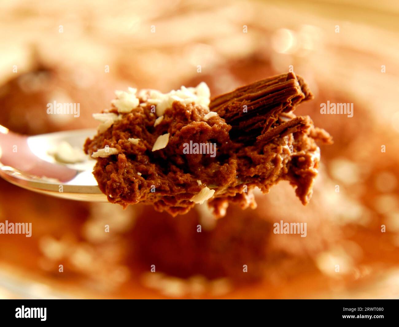 Schokoladen-Nachtisch Stockfoto