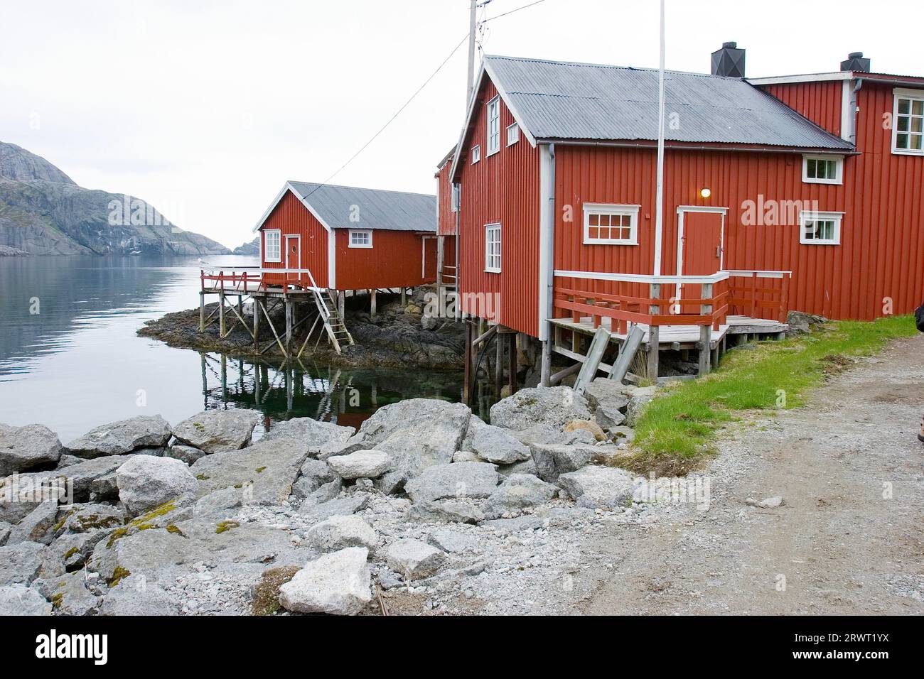 Nusfjord, Lofoten Stockfoto