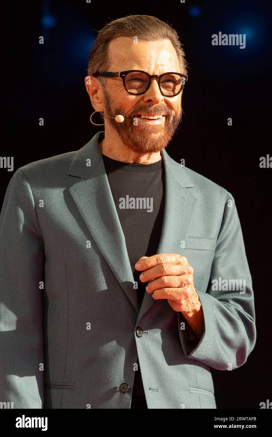 Björn Ulvaeus von Abba bei Europas führender Digitalisierungsinitiative DIGITAL X 2023 unter dem Motto „Be digital. Bleib menschlich im Mediapark. Köln, 20.09.2023 Stockfoto