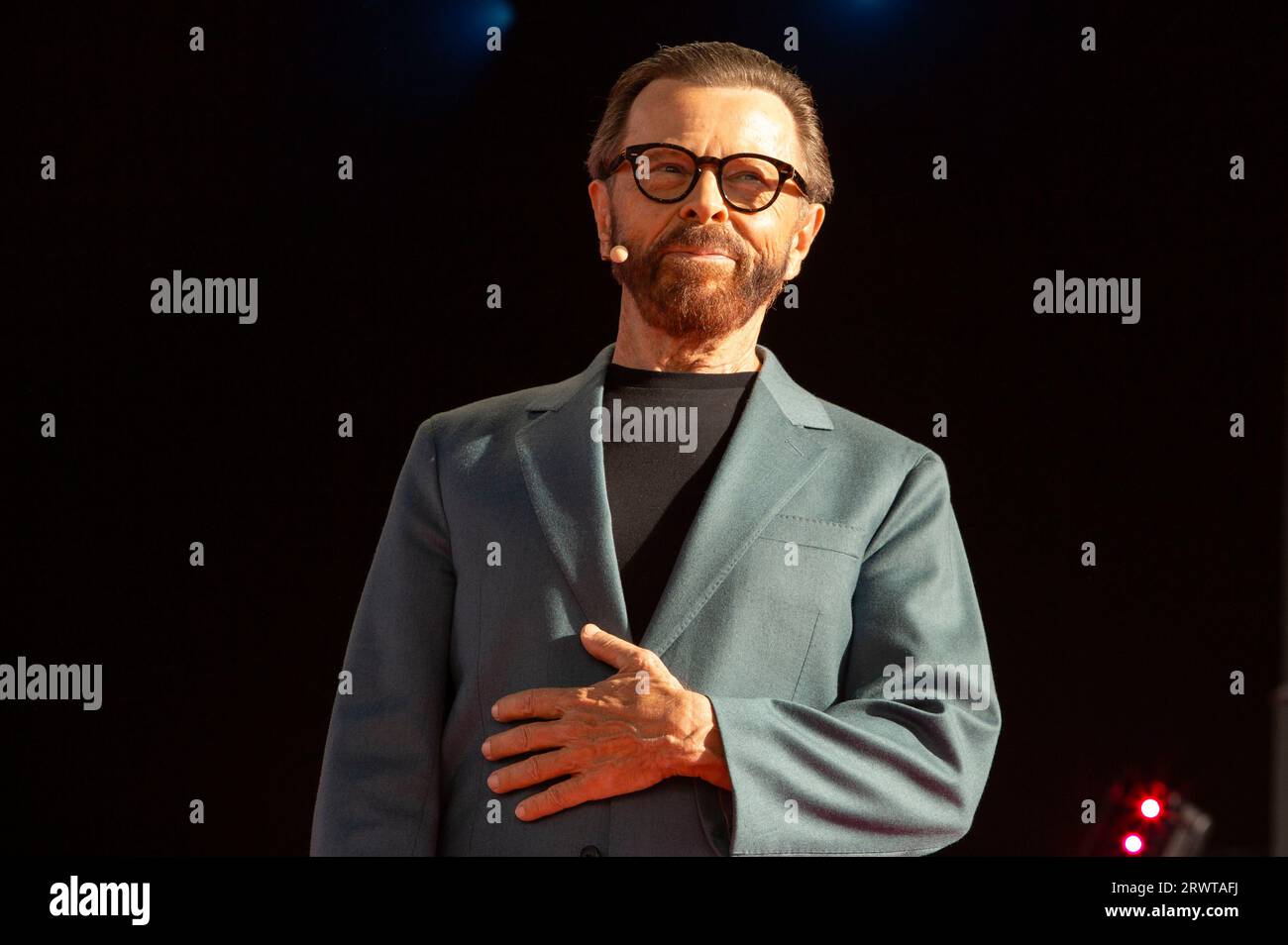 Björn Ulvaeus von Abba bei Europas führender Digitalisierungsinitiative DIGITAL X 2023 unter dem Motto „Be digital. Bleib menschlich im Mediapark. Köln, 20.09.2023 Stockfoto