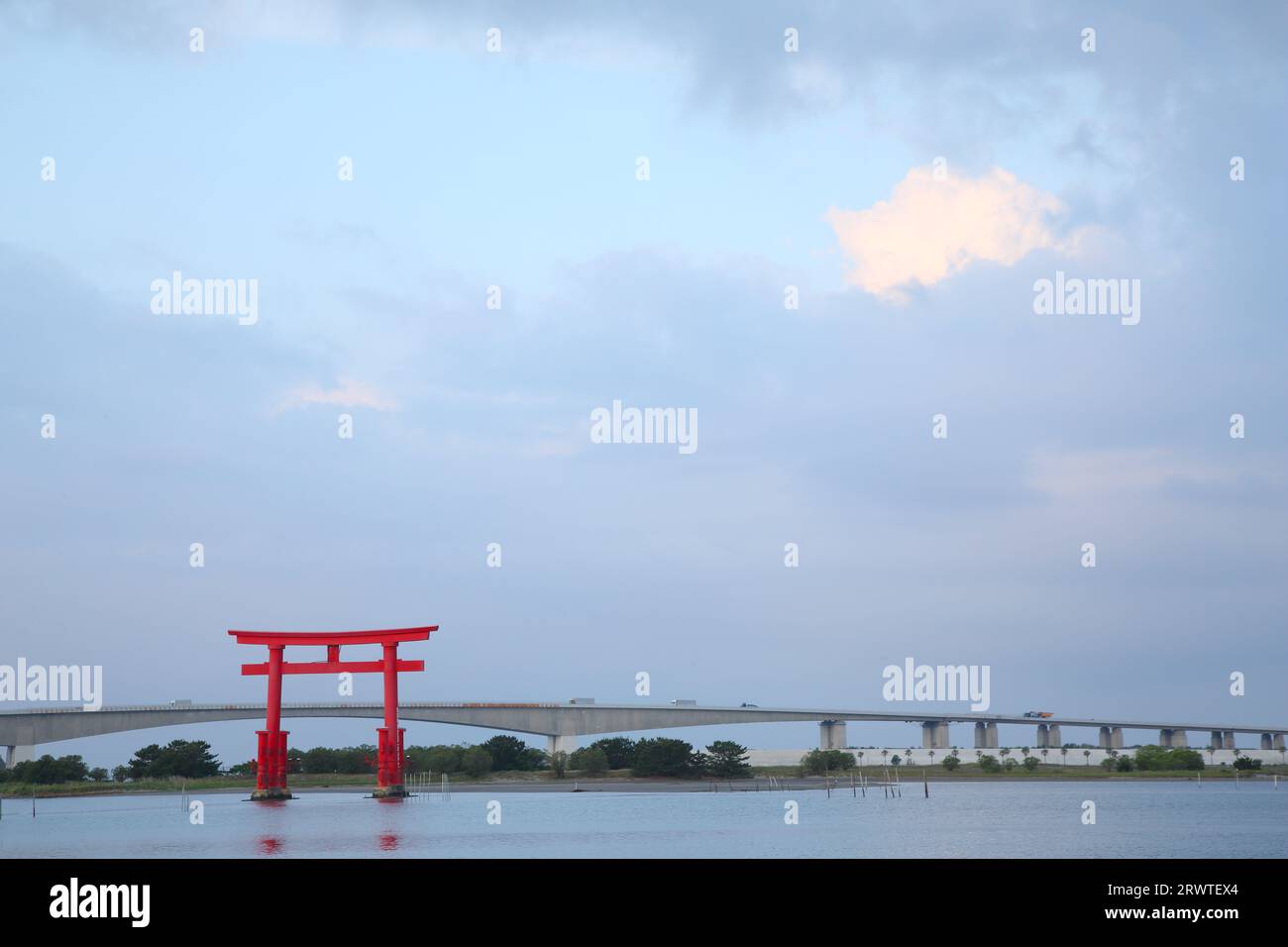 Benten Island in Hamanako, Präfektur Shizuoka Stockfoto