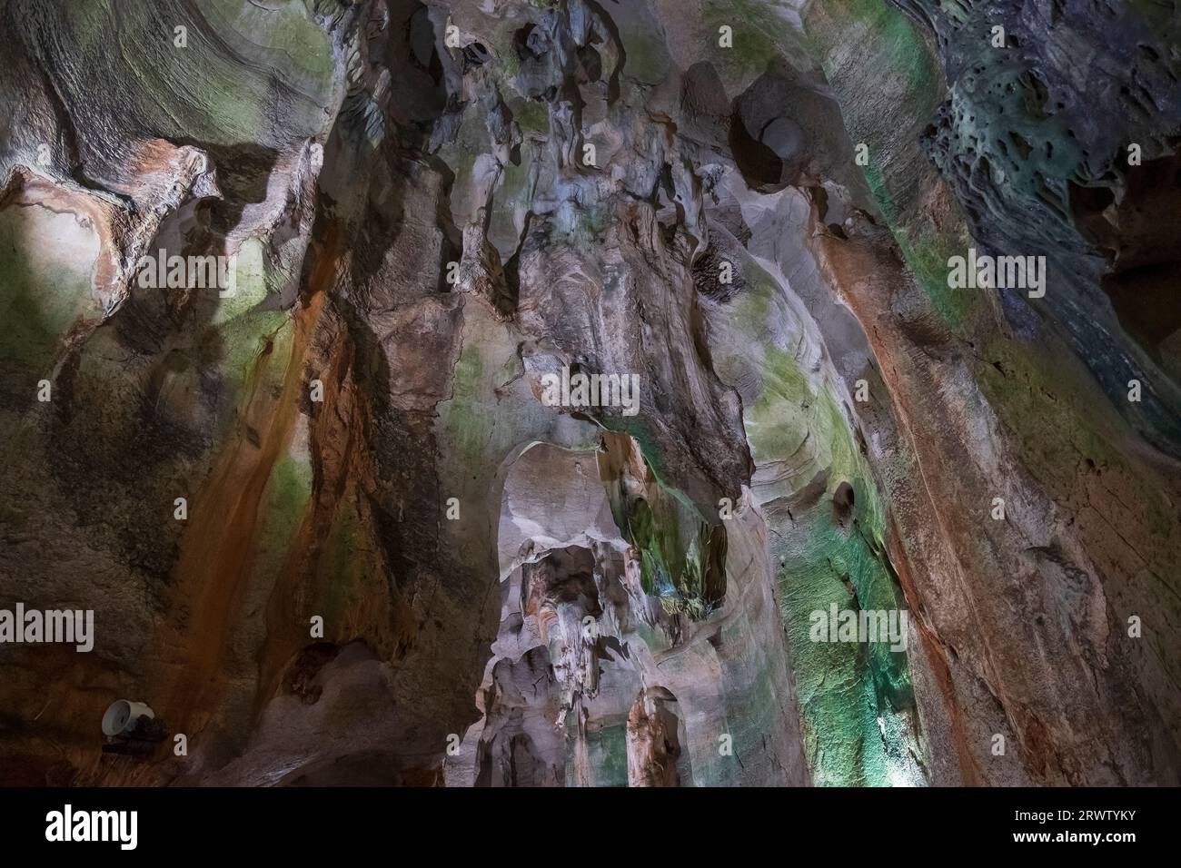 Cave Cueva de las Calaveras in Benidoleig, Alicante, Spanien Stockfoto