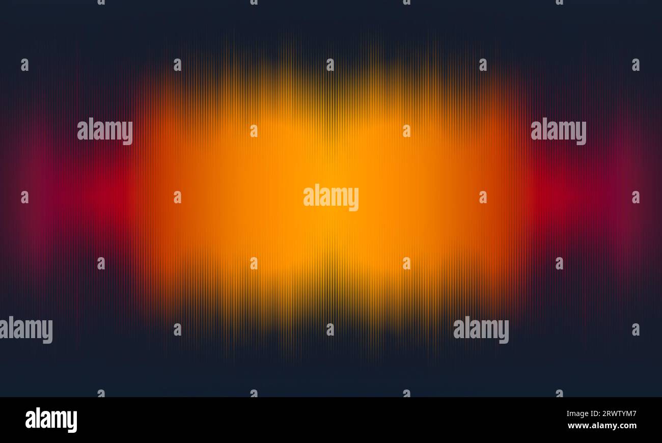 Orangefarbener Hintergrund für dynamische Kurven mit Gradienten. Stockfoto