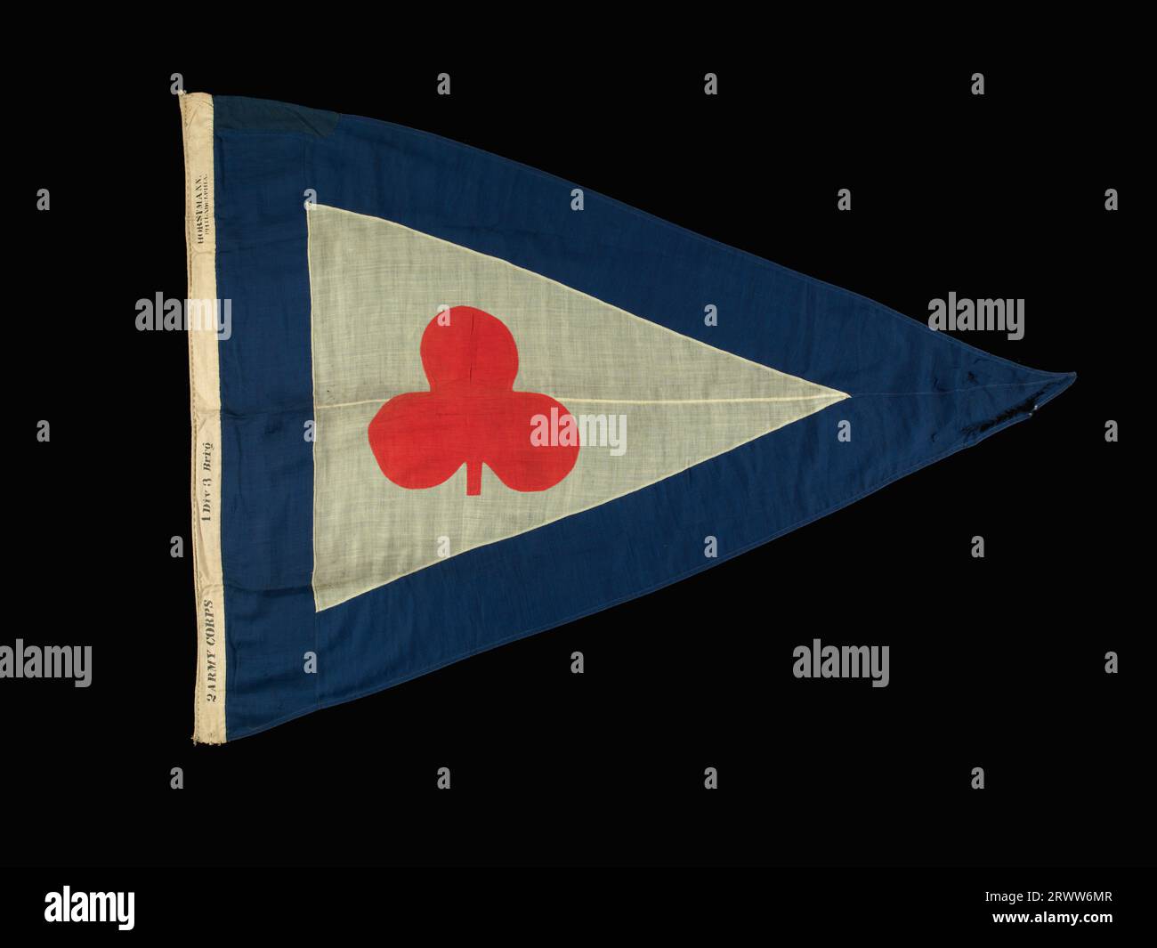 Flagge, 3. Brigade, 2. Division, 2. Armeekorps. AF*25263E. Stockfoto