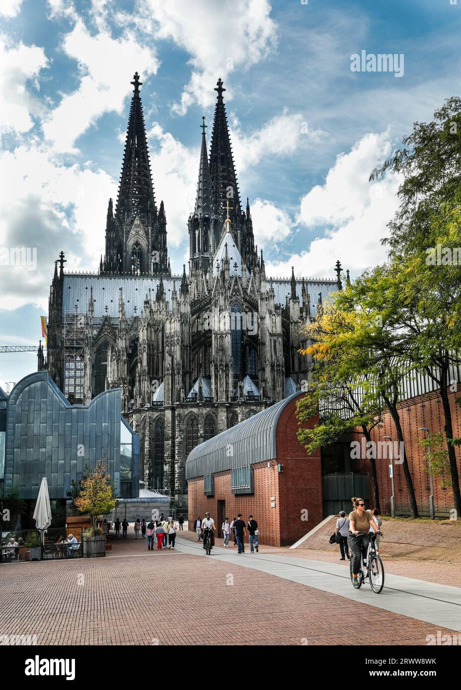 Kölner Dom außen, Kölner Dom, Köln, Deutschland Stockfoto