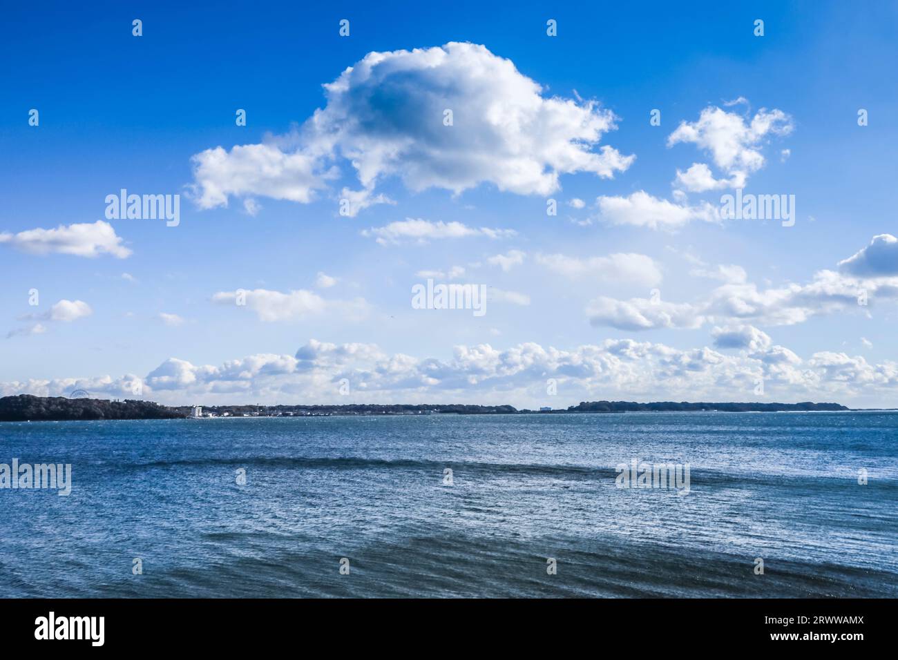 Landschaft des Lake Hamana Stockfoto