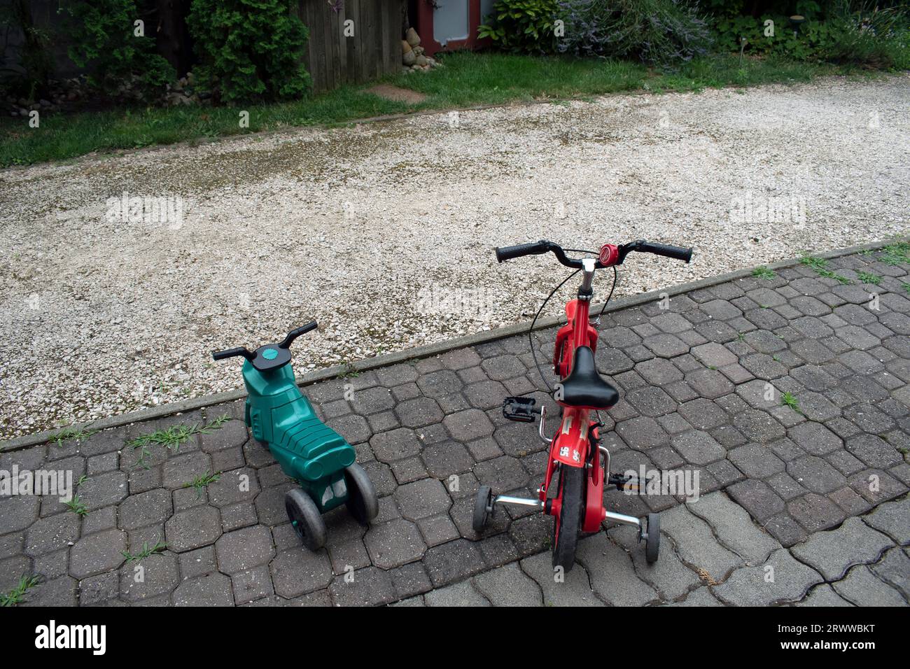 Kinderfahrräder Stockfoto