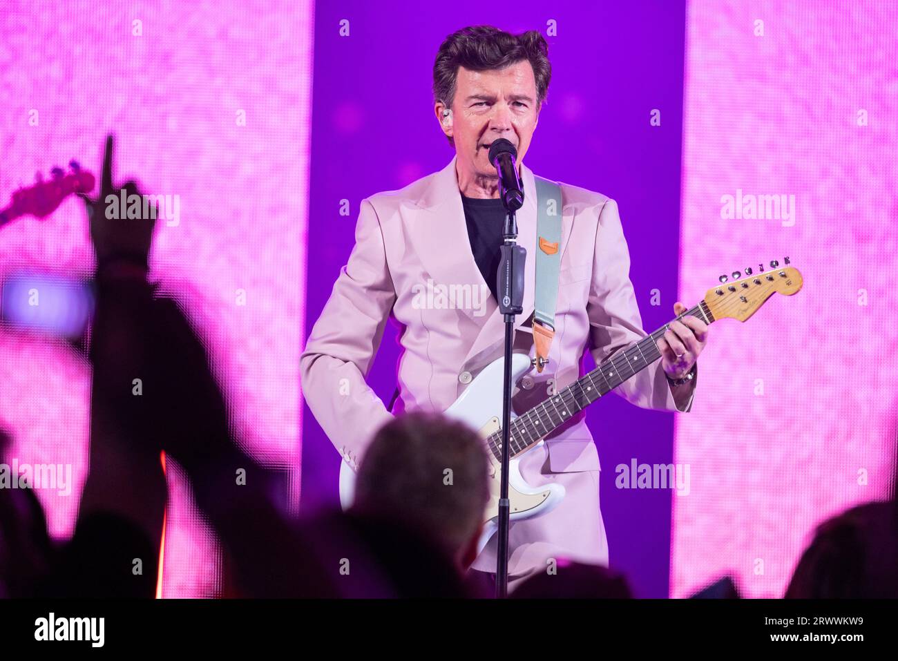 Rick Astley bei Liverpool ACC 2023. Stockfoto