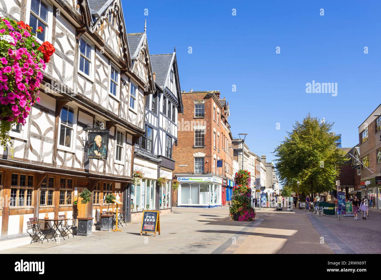 Robert Raikes' House im Stadtzentrum von Gloucester oder das Robert Raikes Inn oder das öffentliche Haus Southgate Street Gloucester Gloucestershire England GB Europa Stockfoto