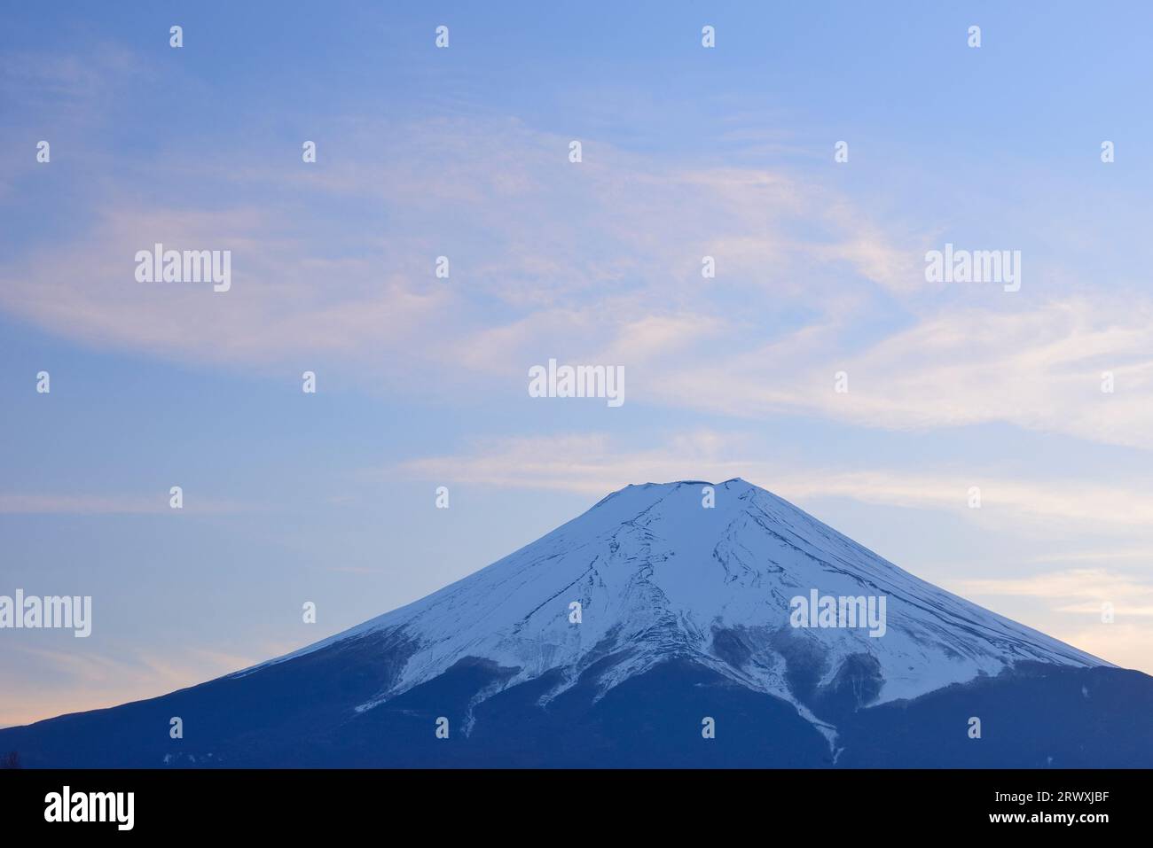 MT.Fuji von Fujiyoshidashi Stadt, Yamanashi Stockfoto
