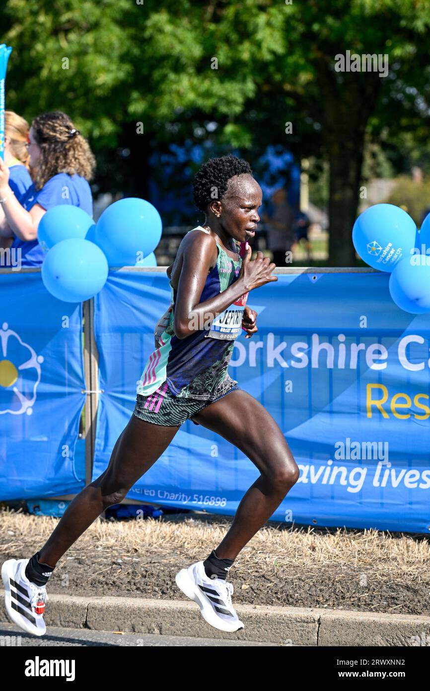 Peres Jepchirchir, Gewinnerin des Great North Run 2023 Stockfoto