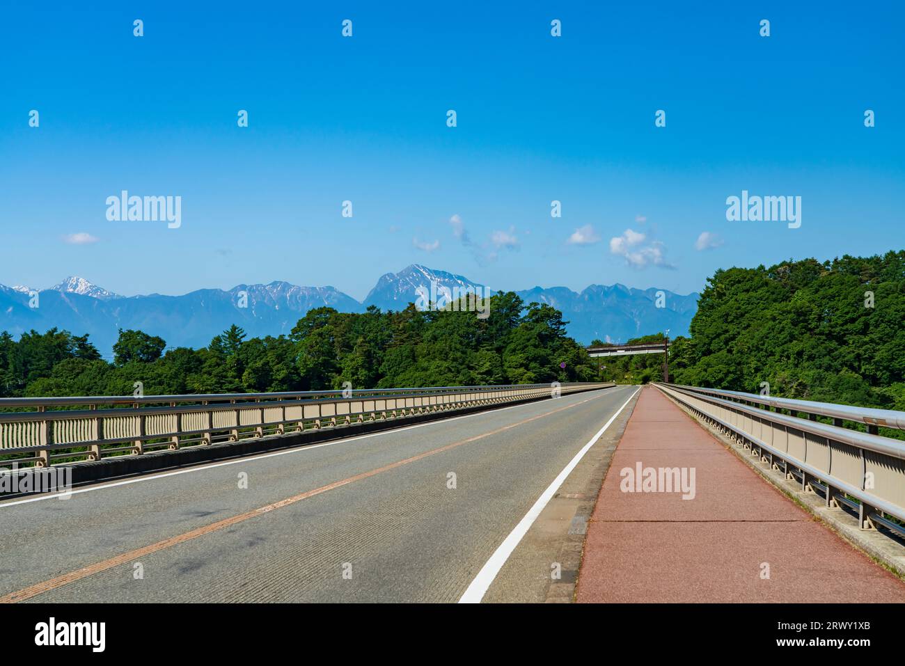 Yatsugatake Kogen Ohashi, ein spektakulärer Blick auf den Himmel Stockfoto