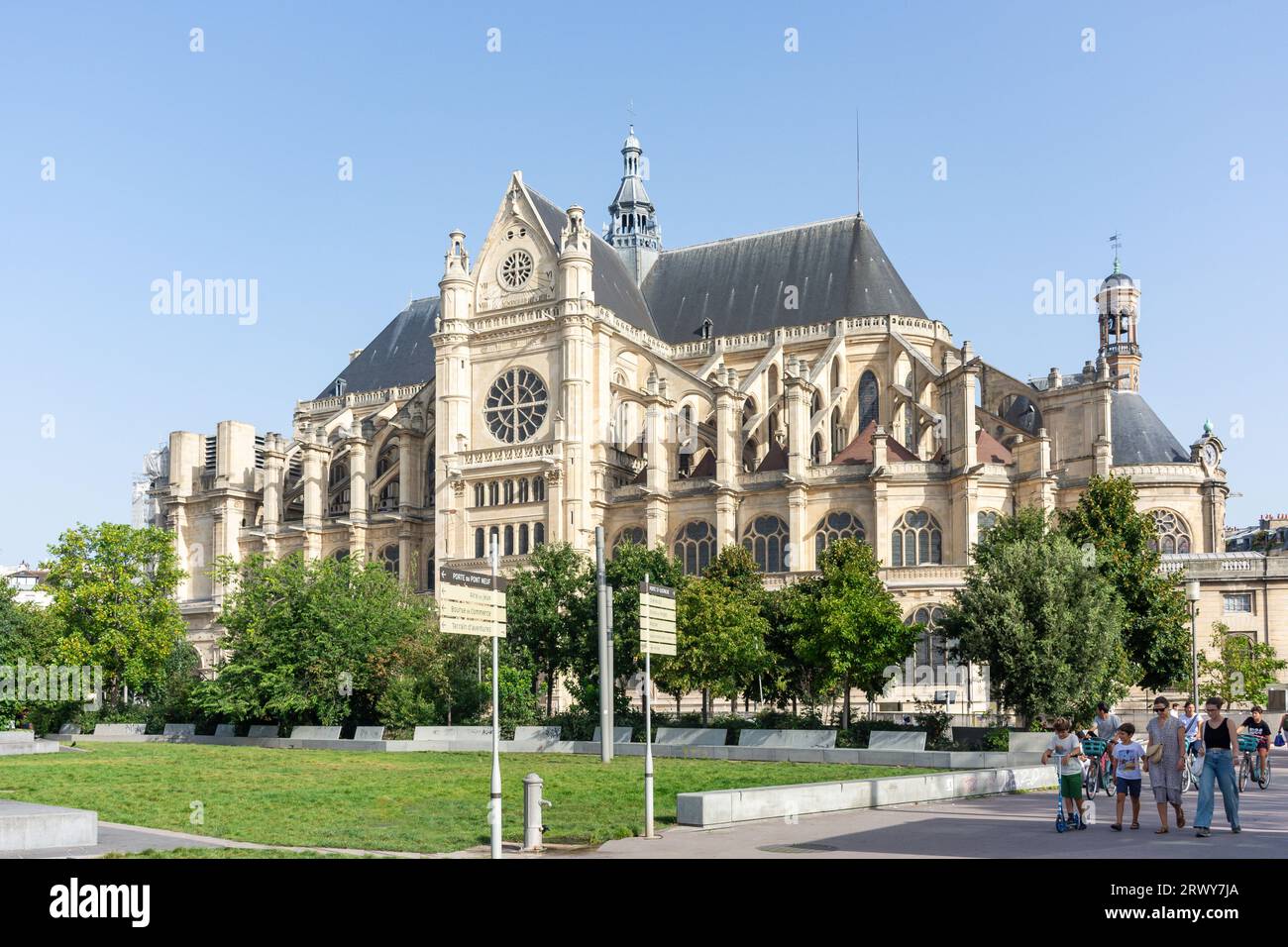 Kirche Saint-Eustache (Eglise Saint-Eustache), Saint-Eustache, Les Halles, Paris, Île-de-France, Frankreich Stockfoto