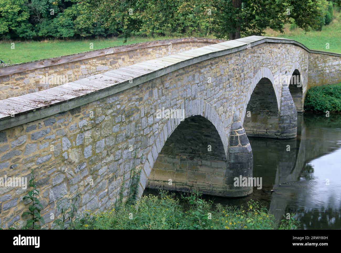 Burnside Bridge, Antietam National Battlefield, Maryland Stockfoto
