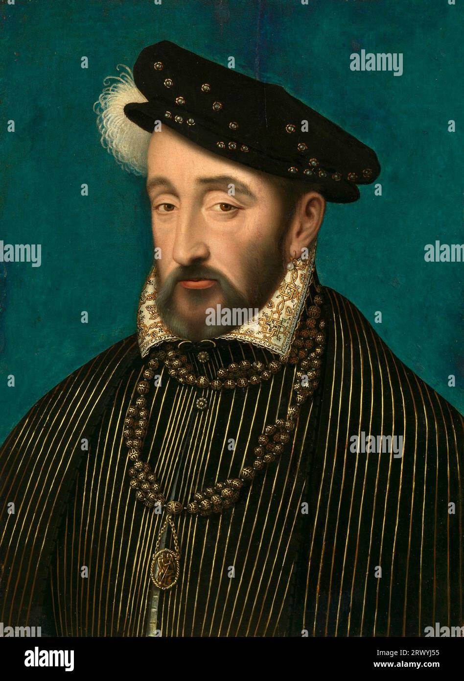 Heinrich II. (1519–1559) König von Frankreich vom 31. März 1547 bis 1559. Stockfoto