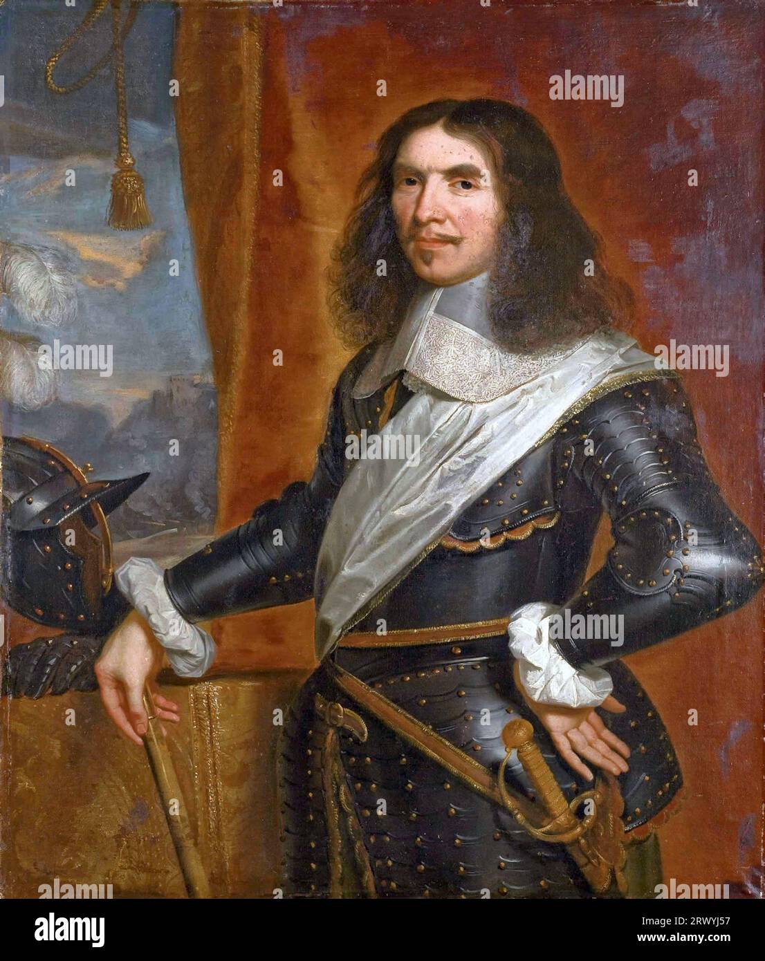 Henri de La Tour d'Auvergne, vicomte de Turenne (1611 – 1675), bekannt als Turenne, französischer General. Porträt von Philippe de Champaigne Stockfoto