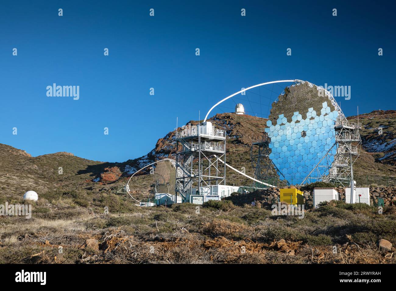 Observatorium Roque de Los Muchachos, Kanarische Inseln, La Palma Stockfoto