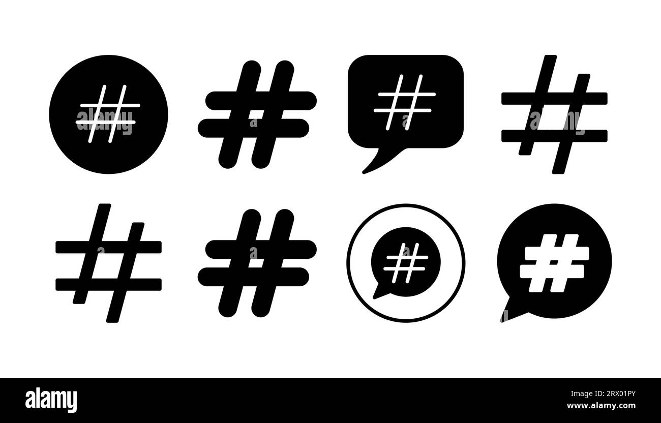 Hashtag-Symbolvektor. Hashtag-Symbole Stock Vektor Hashtag-Symbolvektor. Hashtag-Symbole Stock Vektor