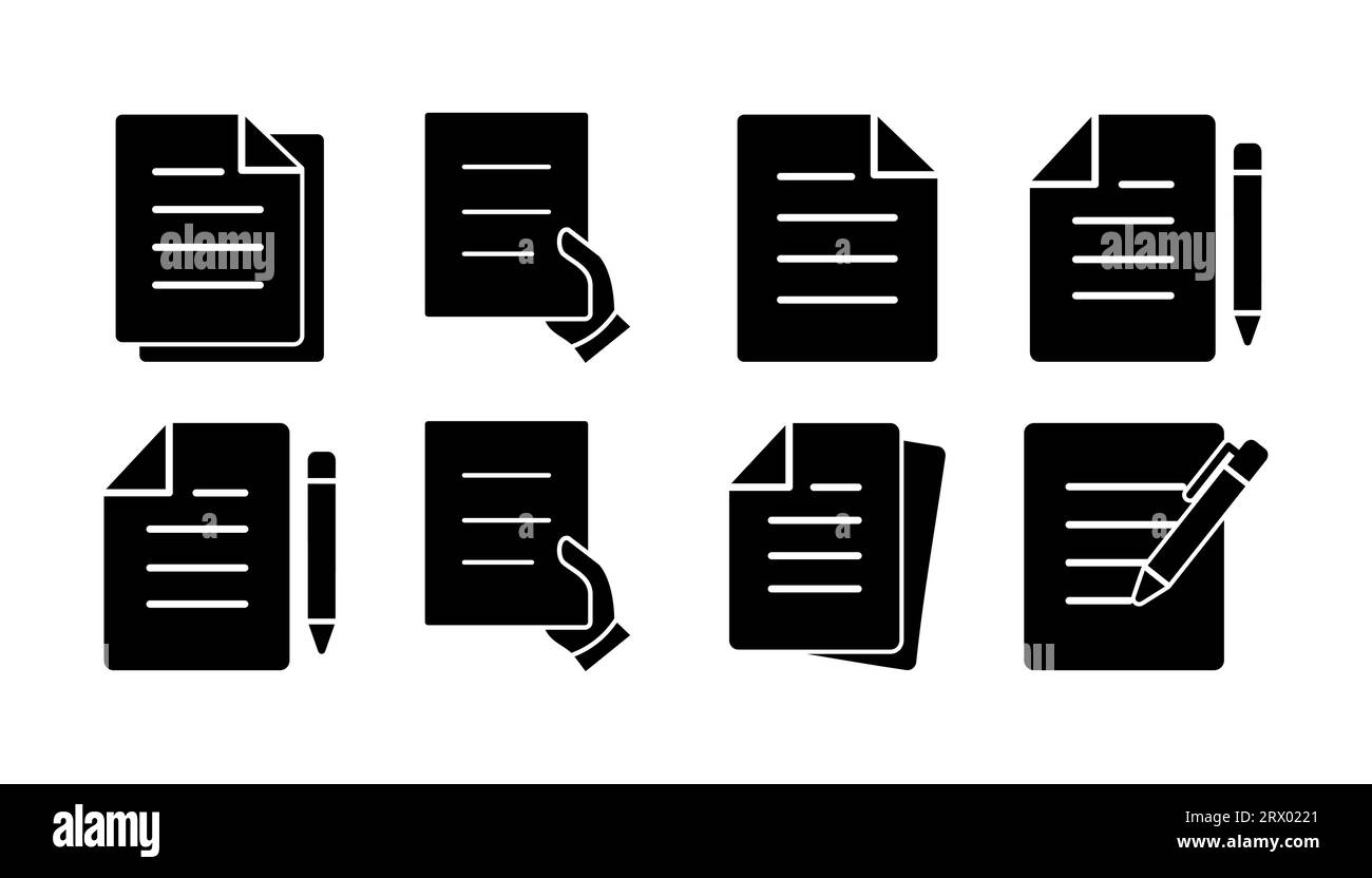 Vektor des Dokumentsymbols. Papiersymbol. Dateisymbol Stock Vektor Vektor des Dokumentsymbols. Papiersymbol. Dateisymbol Stock Vektor
