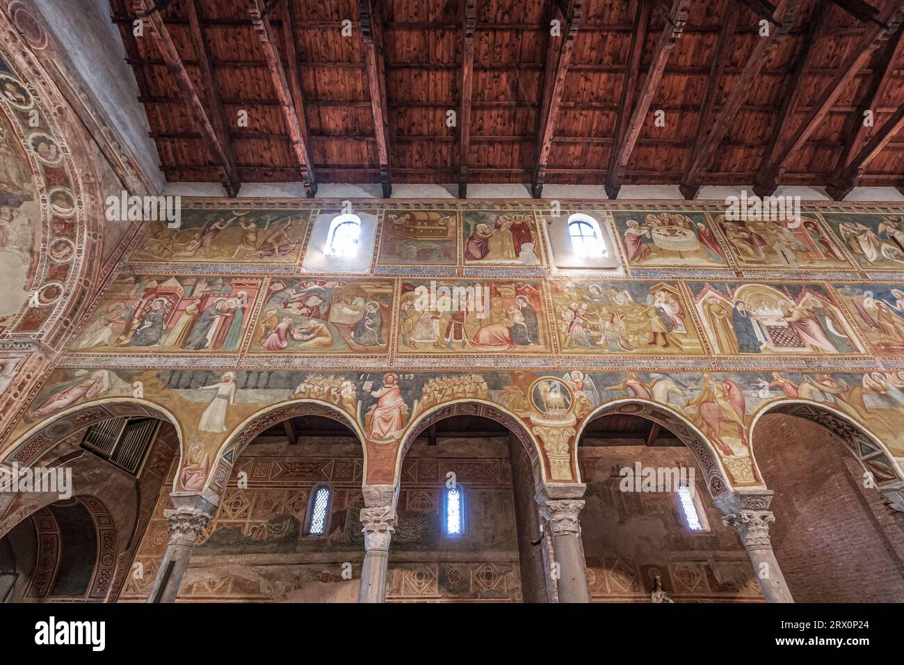 Italien Emilia Romagna Pomposa Abbey (9. Jahrhundert) - Basilika Santa Maria Assunta Stockfoto