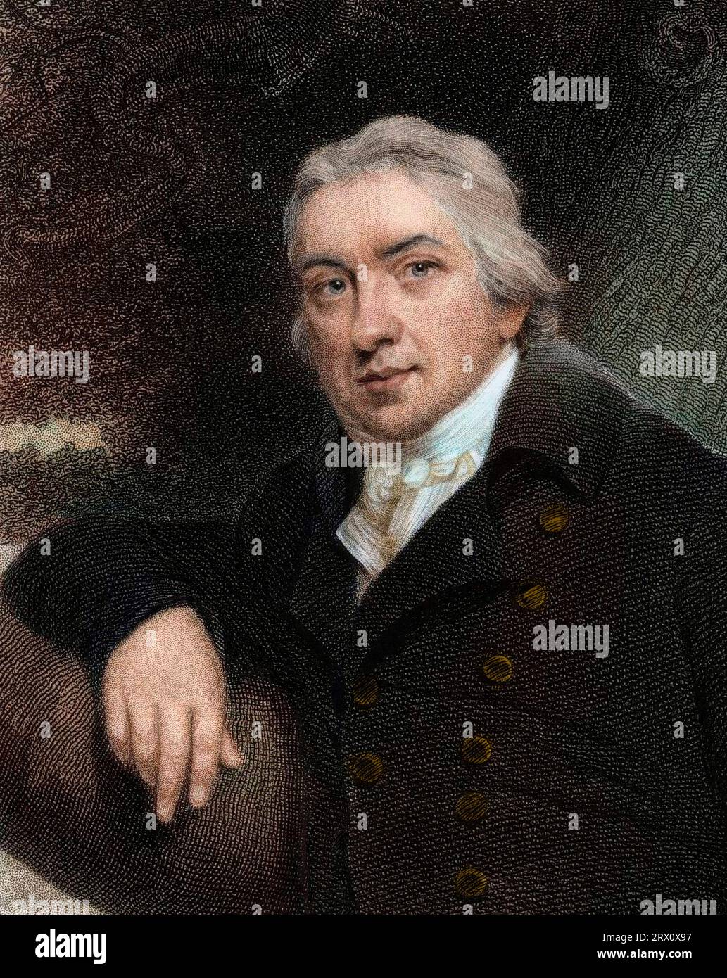 Porträt von Edward Jenner 1749-1823 - englischer Arzt und Wissenschaftler Stockfoto