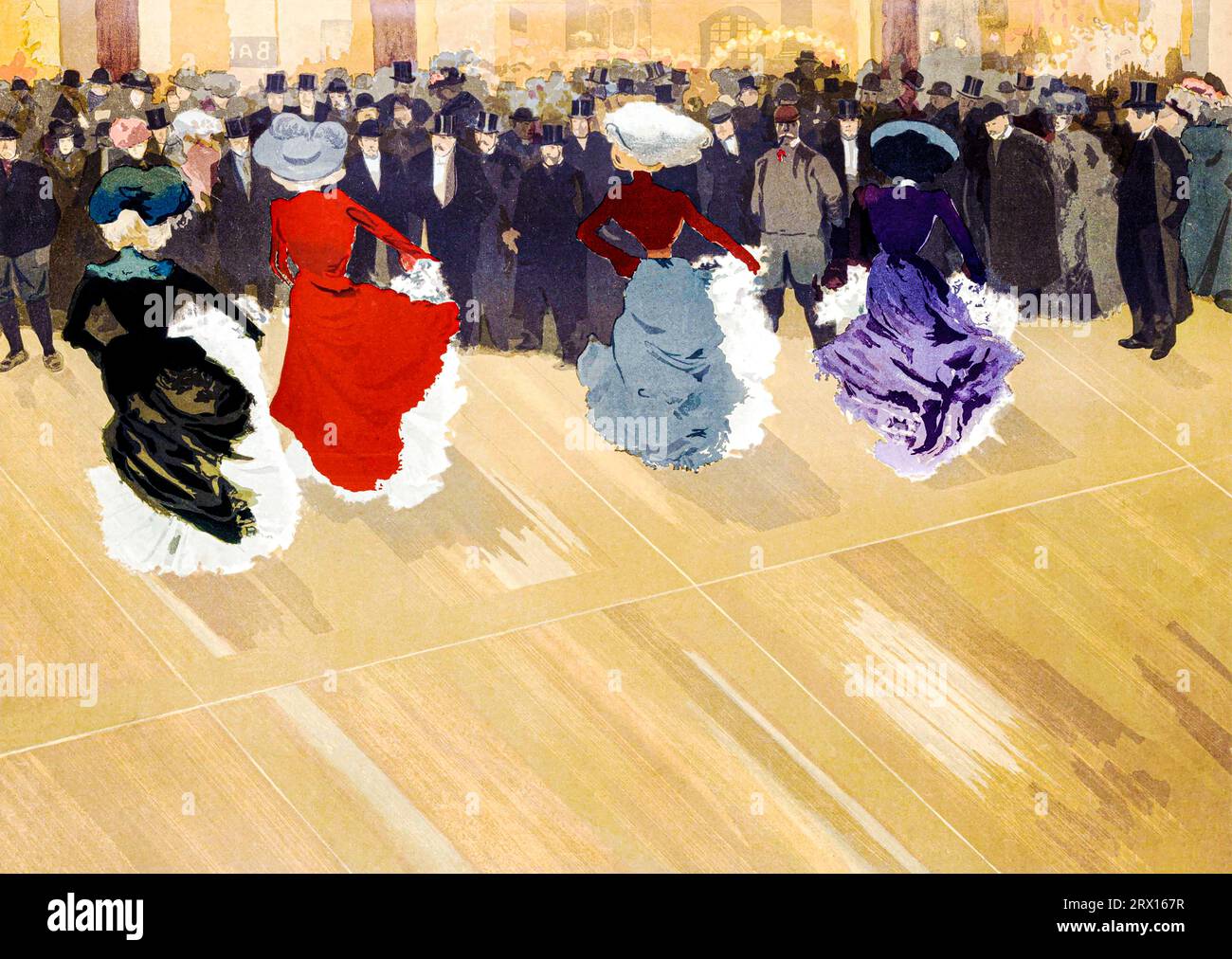Die Quadrille im Moulin-Rouge von Louis Abel-Truchet. Die Museen der Stadt Paris. Stockfoto