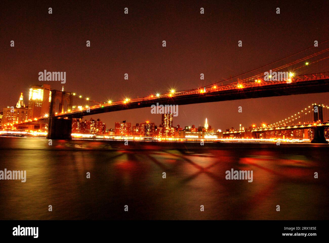 USA New York Brooklyn Bridge in Manhattan Big Apple Urlaub Stockfoto