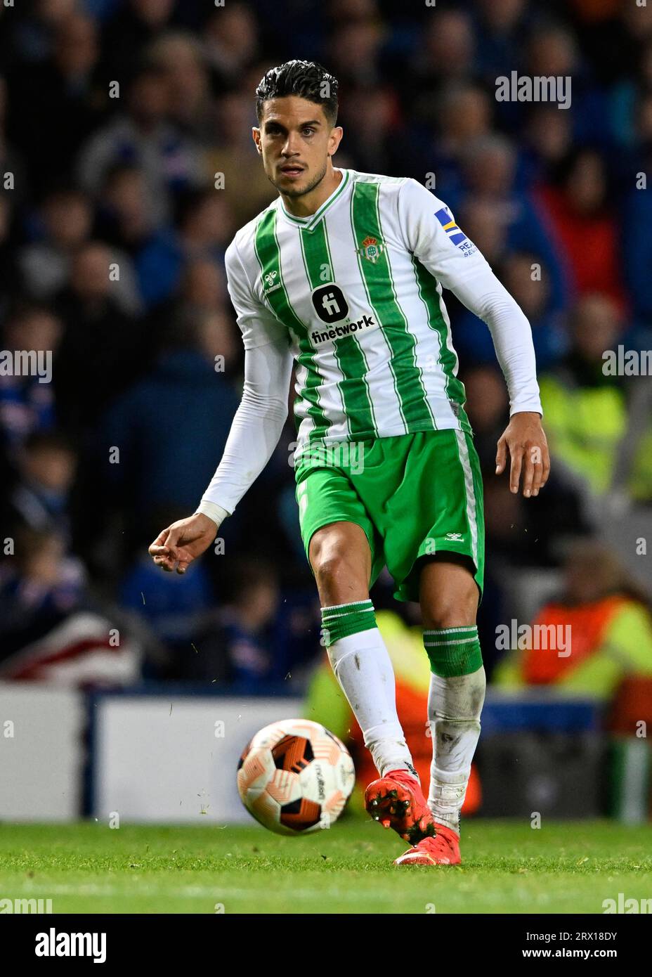 Glasgow, Großbritannien. September 2023. Marc Bartra von Real Betis während des Spiels der UEFA Europa League im Ibrox Stadium in Glasgow. Auf dem Bild sollte stehen: Neil Hanna/Sportimage Credit: Sportimage Ltd/Alamy Live News Stockfoto