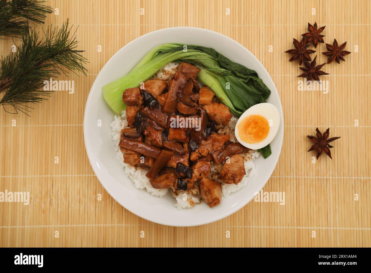 Lu Rou Fan, Taiwanesisches Essen Stockfoto