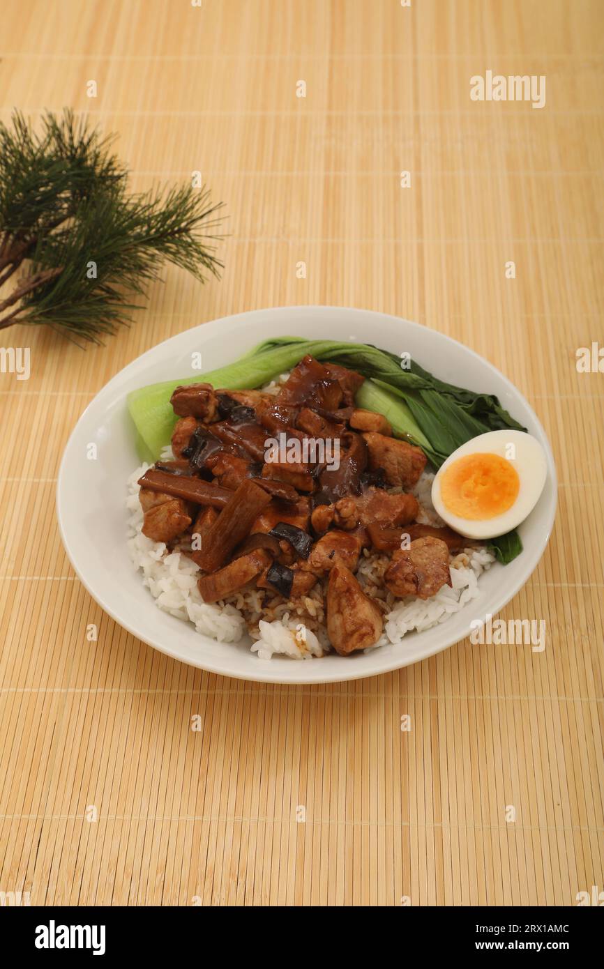 Lu Rou Fan, Taiwanesisches Essen Stockfoto