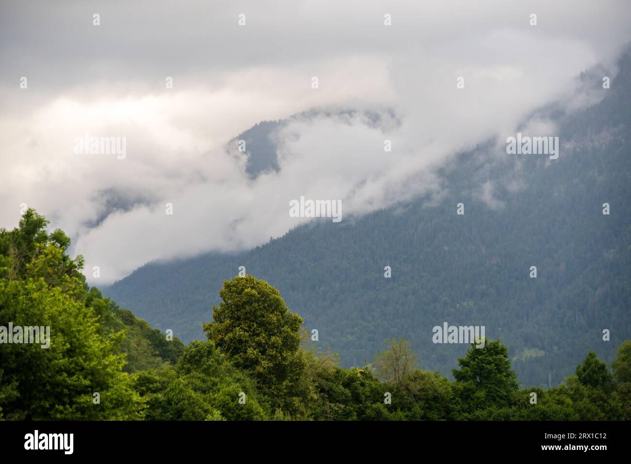 Die deutschen Alpen von Garmisch-Partenkirchen, in Bayern, Deutschland Stockfoto