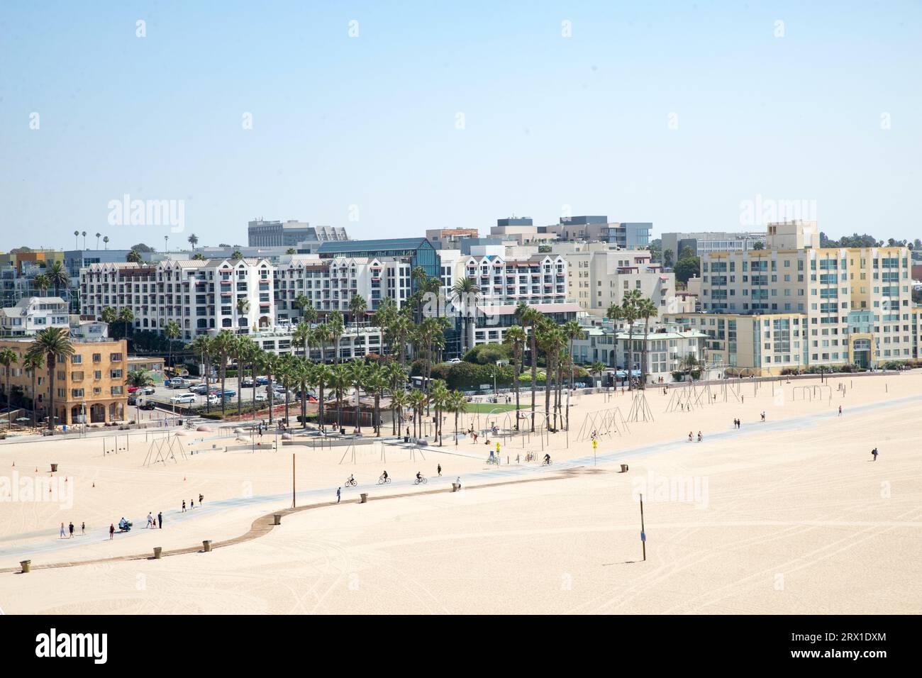 Los Angeles LA California Beach Santa Monica Pier Stockfoto