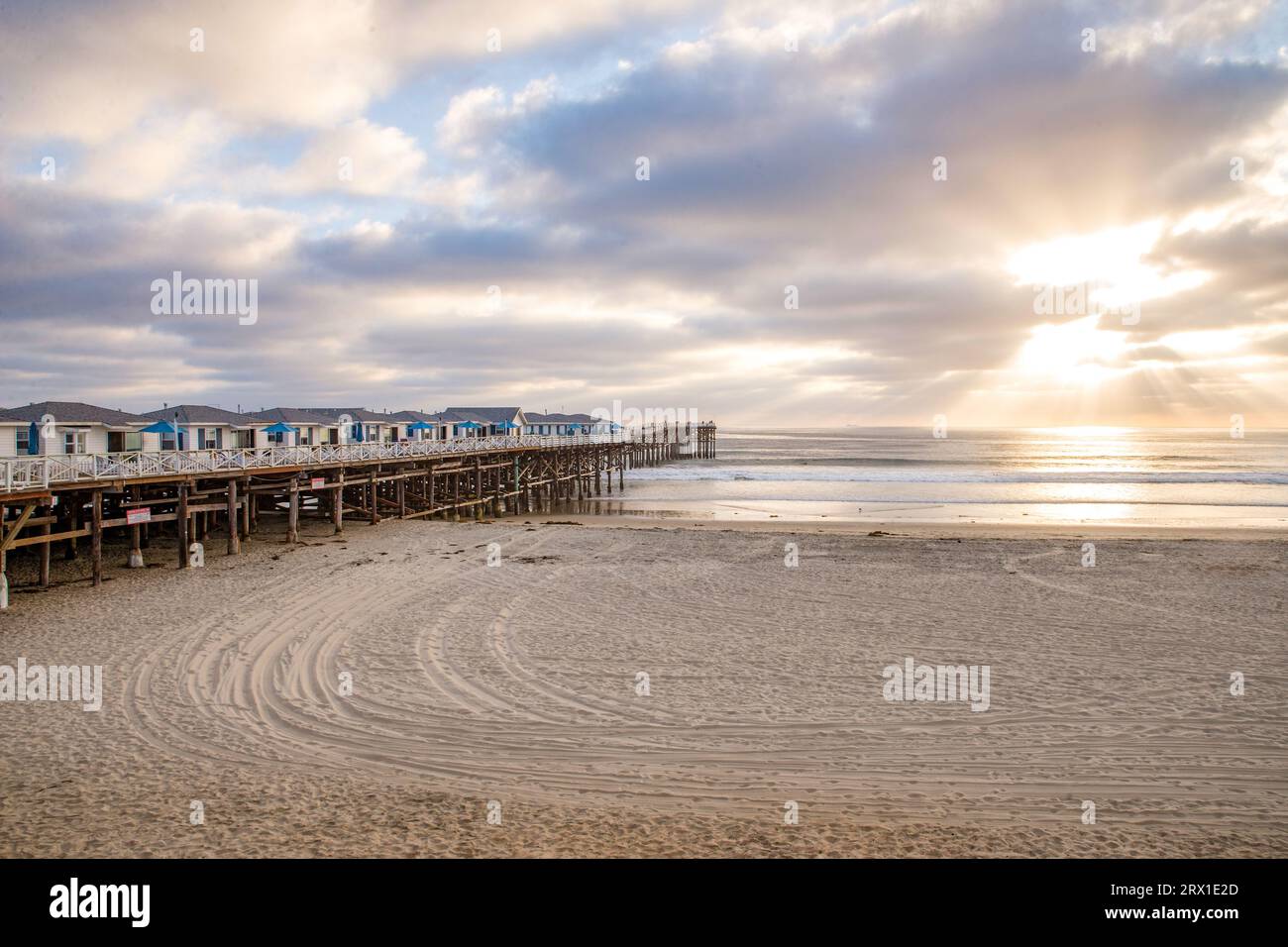 USA California San Diego Beach Sonnenuntergang Stockfoto