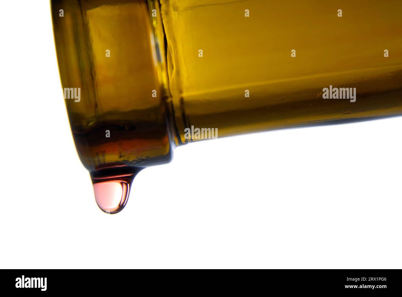 Der letzte Tropfen Rotwein. Der letzte Tropfen roter Reben Stockfoto