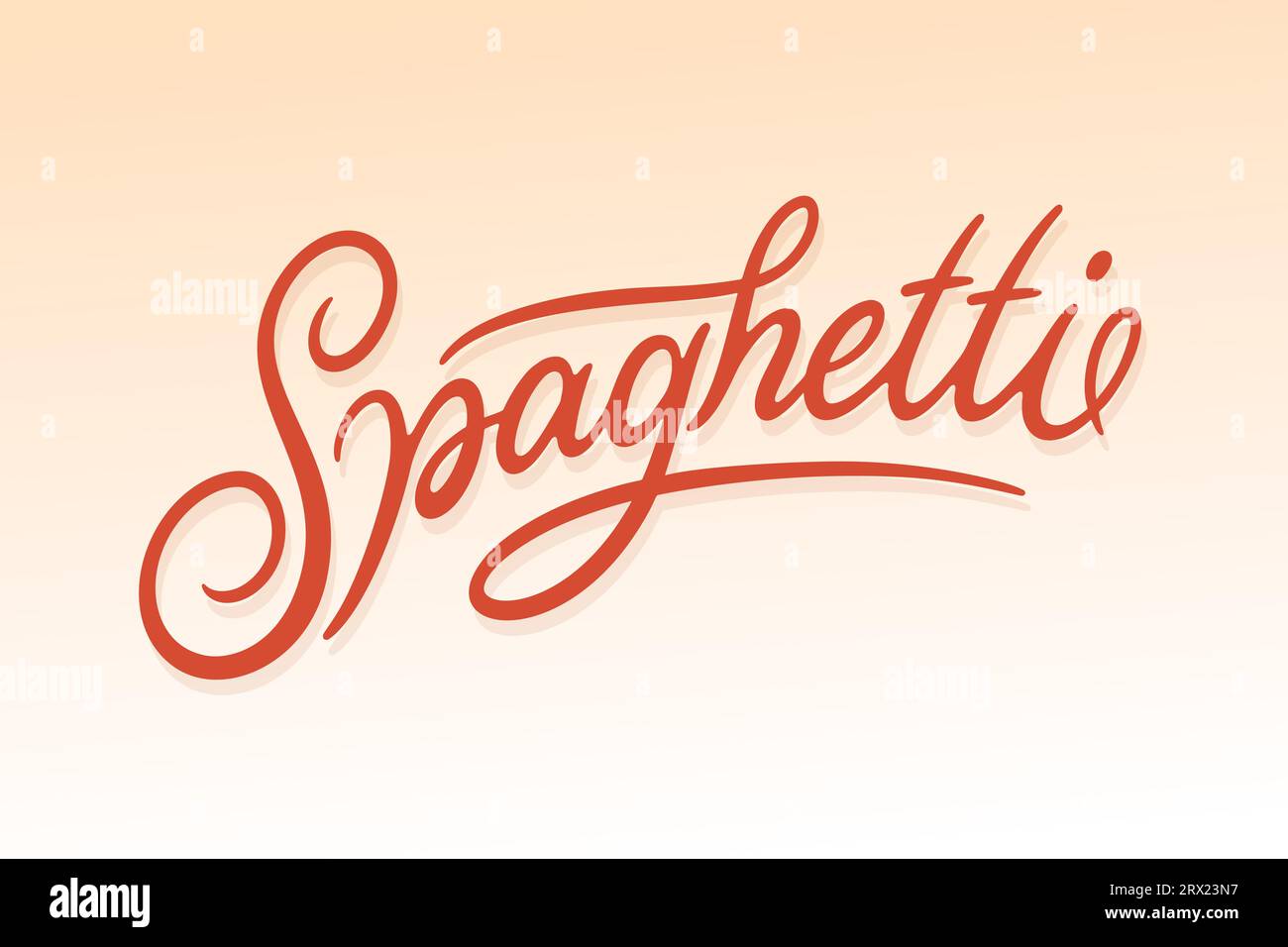 Spaghetti-Logo Stock Vektor