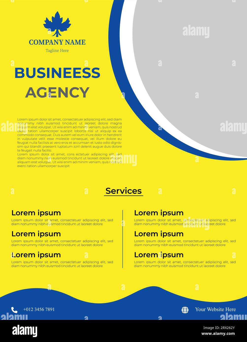 Flyer Design For Promotion Stock Vektor
