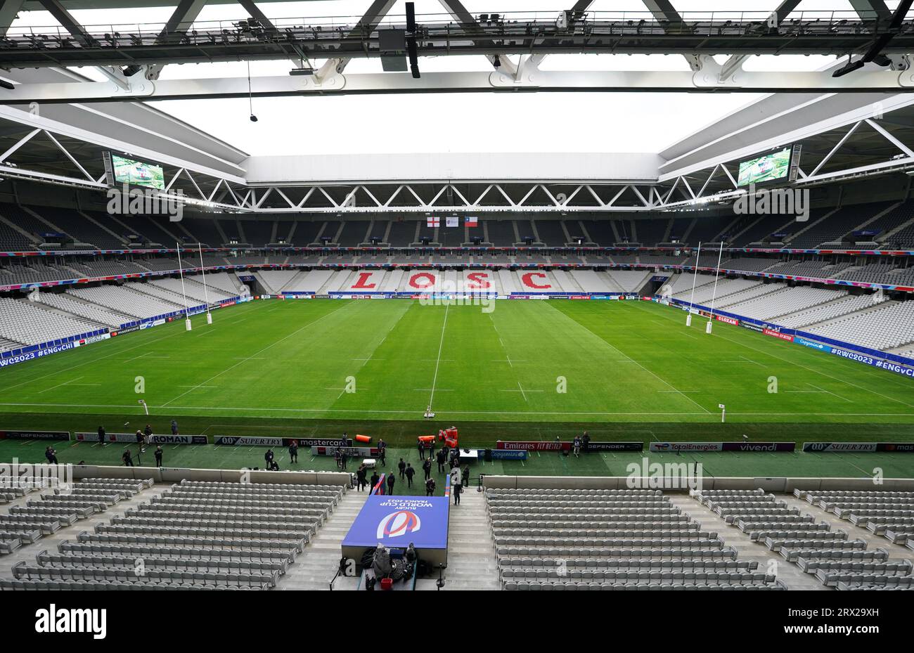 Allgemeine Ansicht des Stade Pierre Mauroy, Villeneuve-d'Ascq. Bilddatum: Freitag, 22. September 2023. Stockfoto
