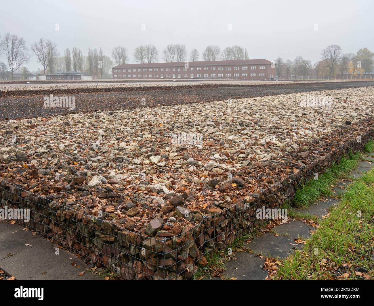 Gebäude im KZ Neuengamme 1938-1945, dem größten KZ in Nordwestdeutschland, Europa Stockfoto