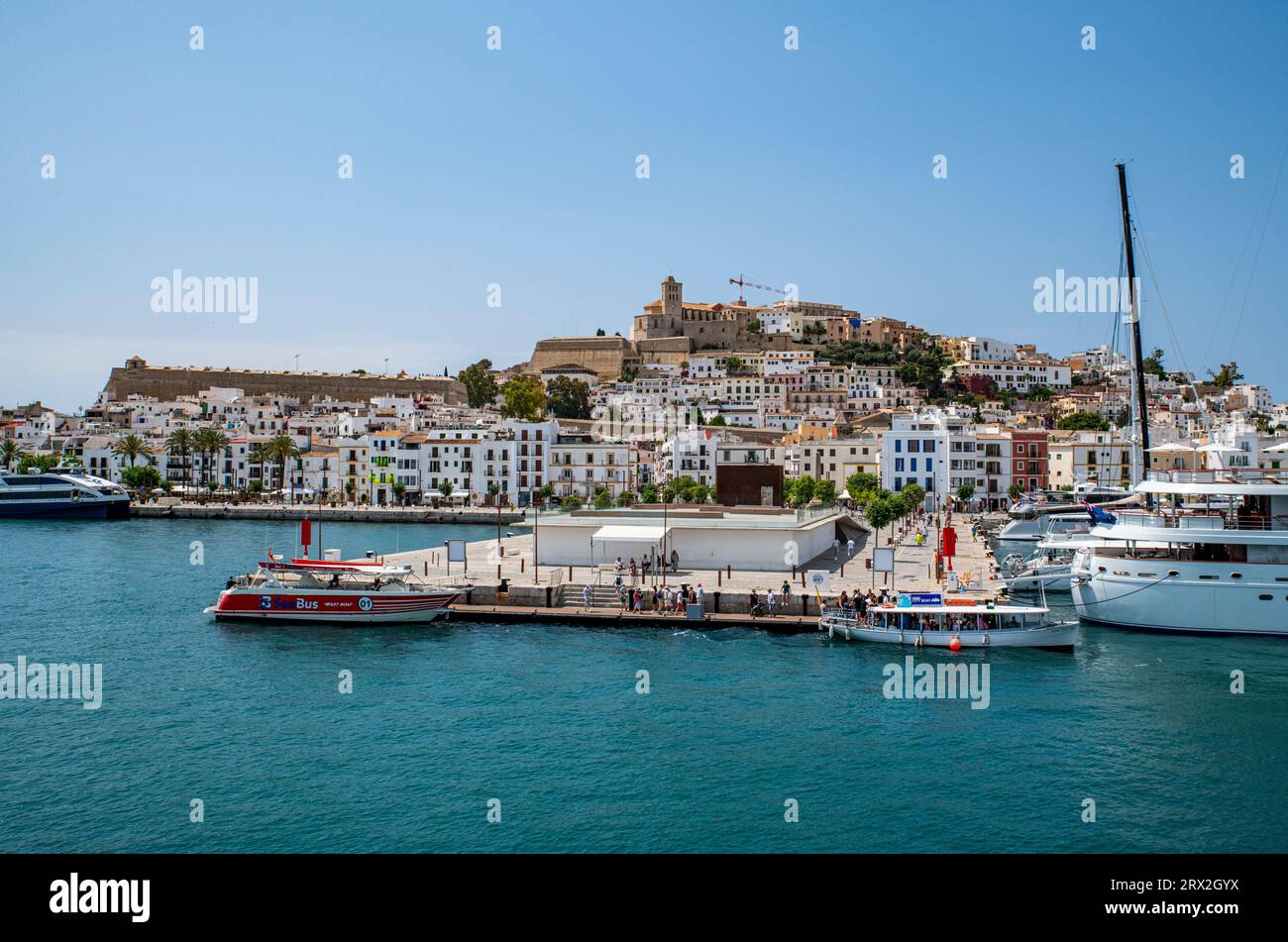 Die Stadt Ibiza, Ibiza, Balearen, Spanien, Mittelmeer, Europa Stockfoto