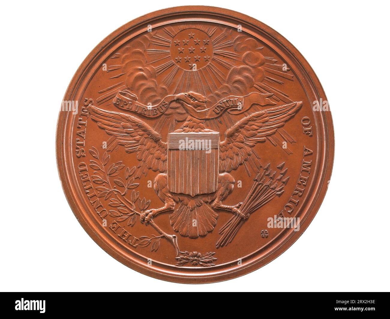 Diplomatenmedaille, 1790-1791, rückwärts. NU*245615.0018. Stockfoto