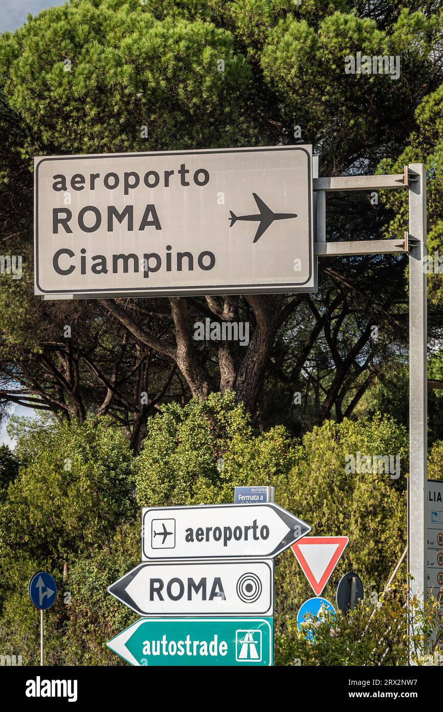 17. Dezember 2022 in Rom, Italien: Flughafen Ciampino in den Vororten von Rom Stockfoto